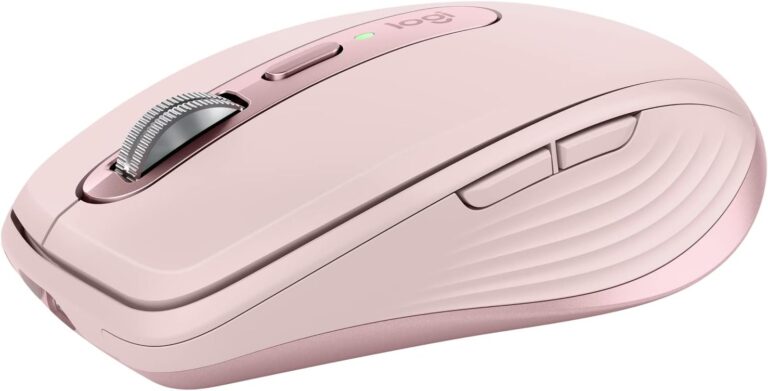 Mouse Inalámbrico Logitech MX ANYWHERE 3S - Recargable - Rosado