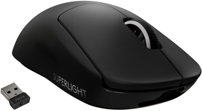 Logitech G PRO X SUPERLIGHT – Mouse Gaming Inalámbrico Ultraligero con Sensor HERO 25K y Tecnología LIGHTSPEED - Modo con Cable USB