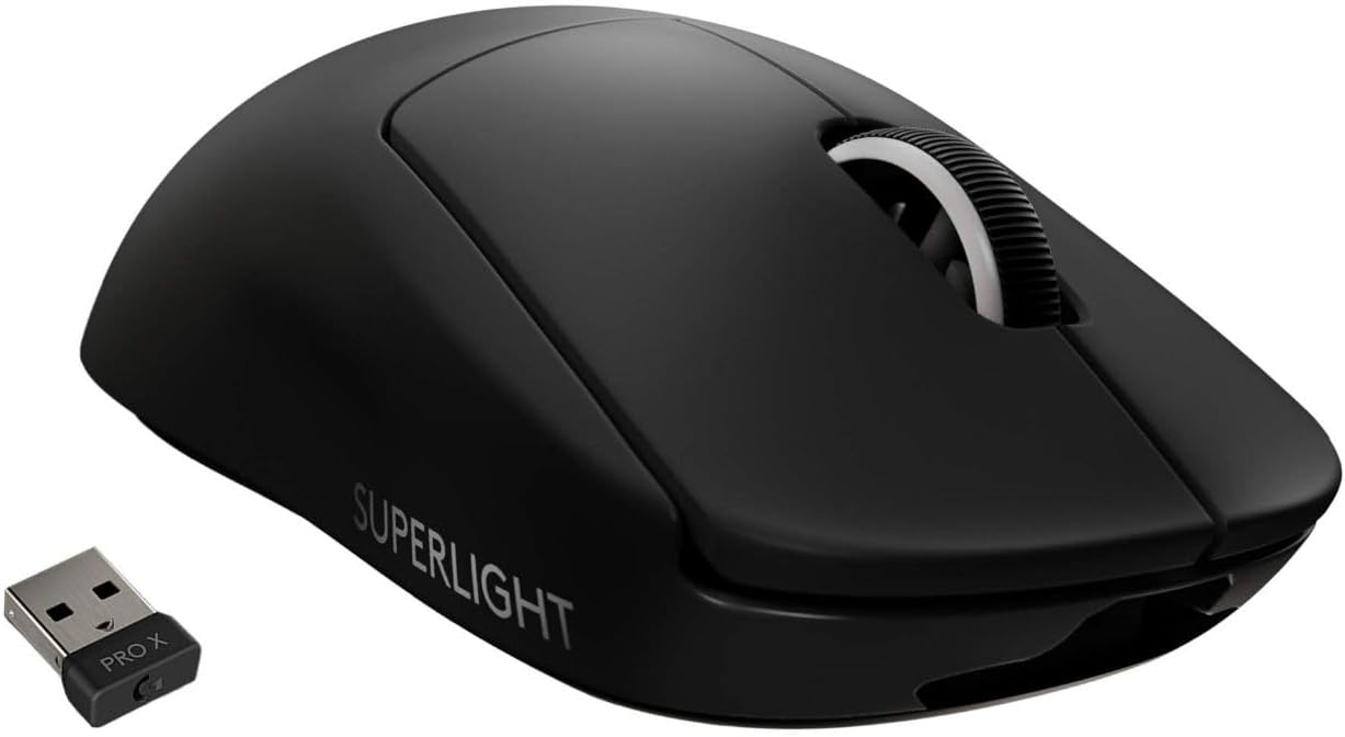 Logitech G PRO X SUPERLIGHT – Mouse Gaming Inalámbrico Ultraligero con Sensor HERO 25K y Tecnología LIGHTSPEED