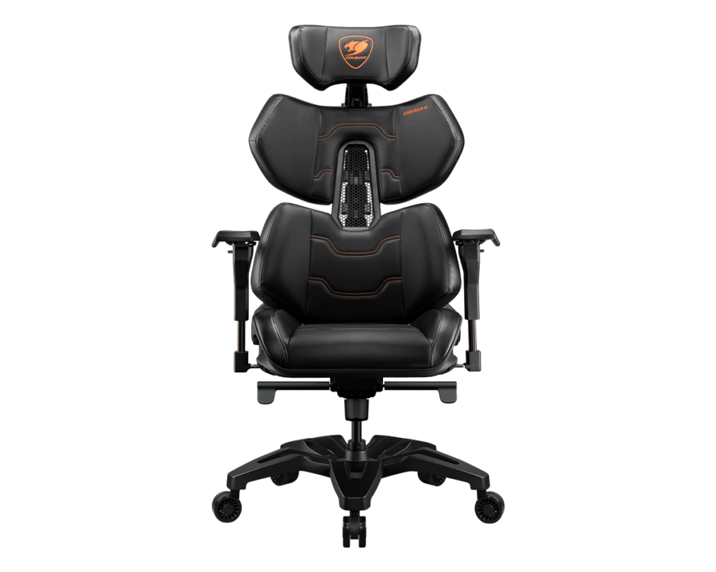 Silla Gaming Ergonómica COUGAR Terminator | 3 MESES DE GARANTÍA | Usada, Se Envía Ya Armada | Respaldo Ventilado Flexible de PAFRP con Espuma de Alta Densidad | Polipiel Hyper-Dura | Reposabrazos Metálicos 4D | Base de Aluminio de 29.6" con Ruedas de 3" | Capacidad hasta 135kg (297.6 lb)