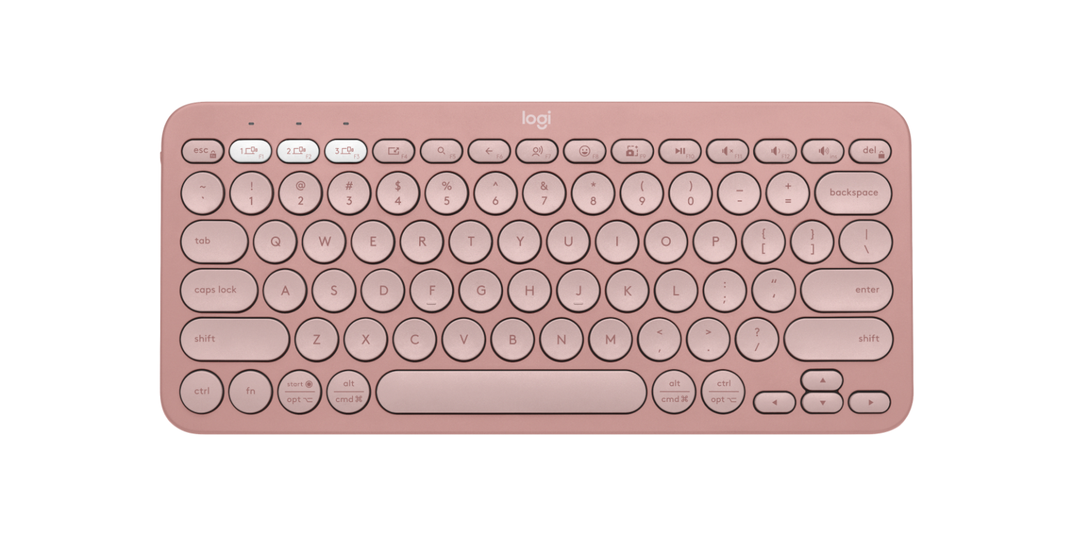 Teclado Inalámbrico compacto LOGITECH Pebble Keys 2 K380S - Bluetooth - Español - Membrana (Tijera)
