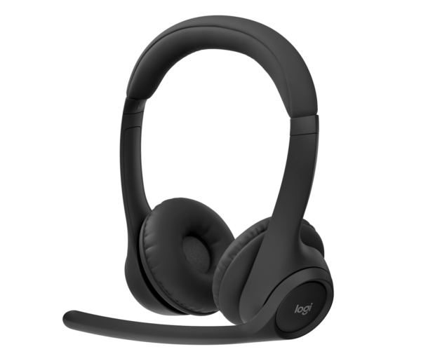 Logitech Zone 300 – Auriculares Bluetooth con Micrófonos de Cancelación de Ruido, Batería de hasta 20 Horas, Diseño Ultraligero y Conectividad Multipunto