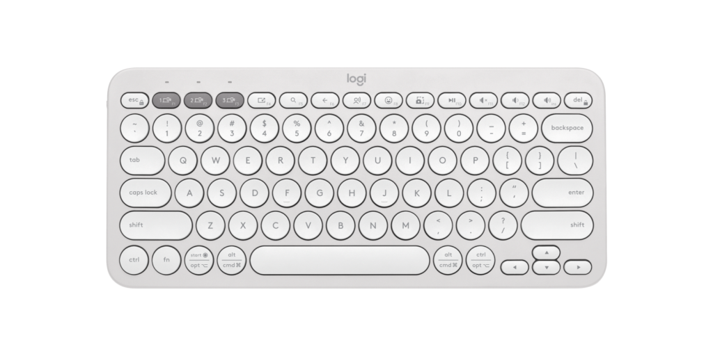 Teclado Inalámbrico compacto LOGITECH Pebble Keys 2 K380S - Bluetooth - Español - Membrana (Tijera)