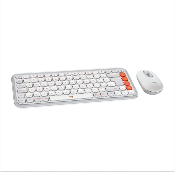 Combo Teclado y Mouse Inalámbrico | Logitech | POP Icon | Conexión Bluetooth y Logi Bolt | Botones de Acción Personalizables | Diseño Compacto y Silencioso | Compatible con Windows, macOS, iPadOS y ChromeOS | 920-012891