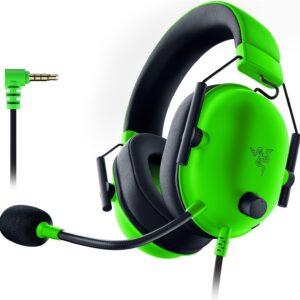 Razer BlackShark V2 X VERDE – Auriculares Gaming con Cable, Sonido Envolvente 7.1, Diafragmas TriForce de 50 mm, Micrófono Cardioide HyperClear, Cancelación Pasiva de Ruido, Compatibilidad Multiplataforma – Negro