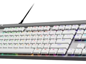 G515 TKL – Teclado Gaming Mecánico Logitech de Perfil Bajo con Cable, Compacto y Tenkeyless - Blanco