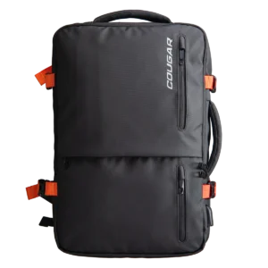 Mochila Cougar Vanguard – Mochila de Viaje Expandible de 40 L con 12 Bolsillos, Puerto USB y Compartimento para Portátil de hasta 17"​