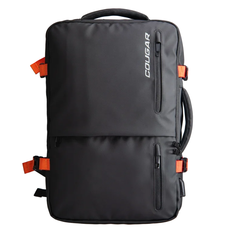 Mochila Cougar Vanguard – Mochila de Viaje Expandible de 40 L con 12 Bolsillos, Puerto USB y Compartimento para Portátil de hasta 17"