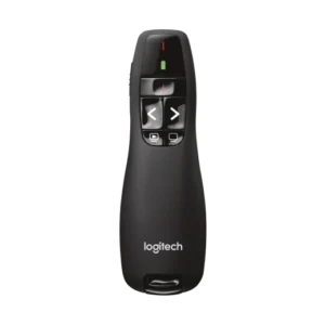 Logitech R400 – Mando Inalámbrico para Presentaciones con Puntero Láser Rojo, Conectividad USB de 2.4 GHz, Alcance de 15 Metros