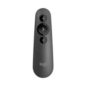Logitech R500s – Mando Inalámbrico para Presentaciones con Puntero Láser Rojo, Conectividad Dual (Bluetooth y Receptor USB de 2.4 GHz), Alcance de 20 Metros