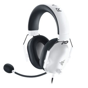 Razer BlackShark V2 X BLANCO – Auriculares Gaming con Cable, Sonido Envolvente 7.1, Diafragmas TriForce de 50 mm, Micrófono Cardioide HyperClear, Cancelación Pasiva de Ruido, Compatibilidad Multiplataforma – Negro