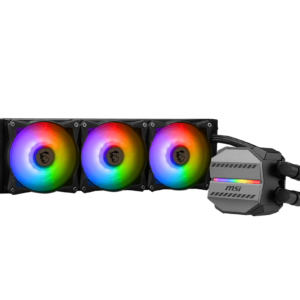 MSI MAG CORELIQUID M360 – Sistema de Refrigeración Líquida Todo en Uno (AIO) de 360 mm, 3 Ventiladores ARGB de 120 mm, Bomba de 3100 RPM, Compatible con Sockets Intel LGA 115x/1200/1700/2011/2066 y AMD AM4/AM5/TR4, Radiador de Aluminio,