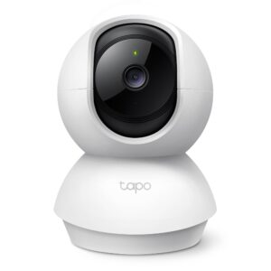 Cámara Wi-Fi Pan/Tilt Tapo C200 – 1080p Full HD, Giro 360°×114°, Detección de Movimiento con Notificaciones, Seguimiento Automático, Visión Nocturna 30 ft, Audio Bidireccional, microSD 512 GB