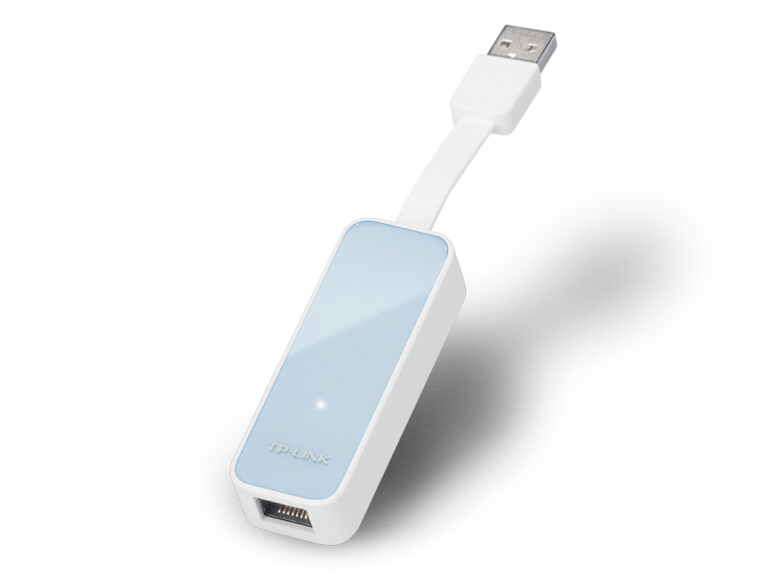 Adaptador Ethernet USB TP-Link UE200 – USB 2.0 a 100 Mbps RJ45, Diseño Compacto Plegable, Plug & Play, Windows/macOS/Linux