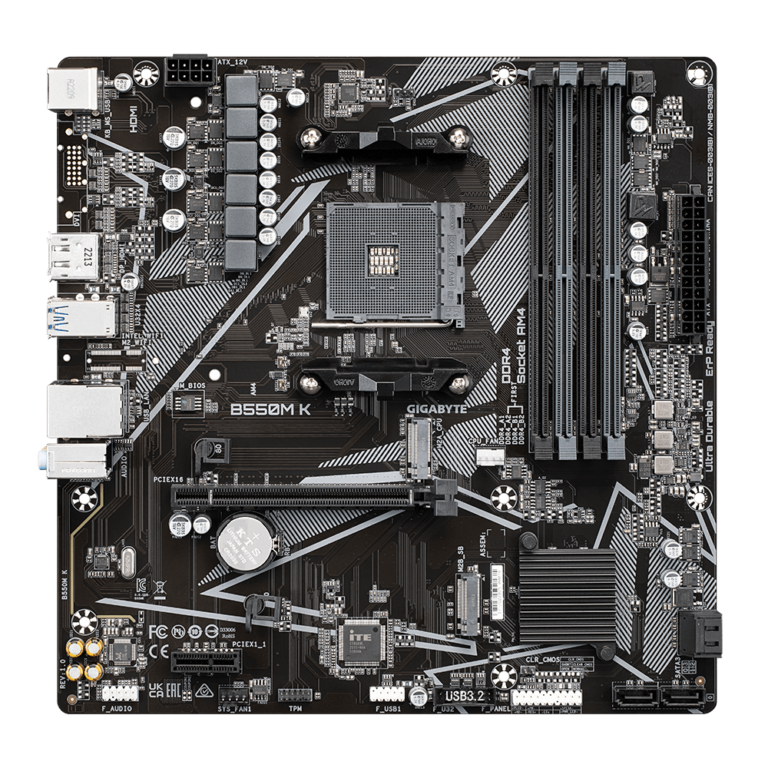 Tarjeta madre Gigabyte B550M-K DDR4