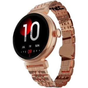 Smartwatch HiFuture Aura IP68 – 1.04″ AMOLED, Bluetooth 5.2, SpO₂, 7 días batería, Color Dorado