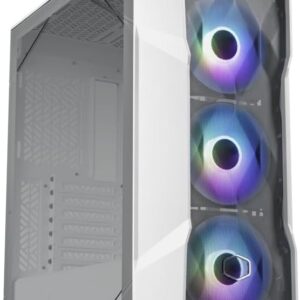 Gabinete Cooler Master TD500 Mesh V2– Incluye 3 ventiladores ARGB CF120, FineMesh - Blanco