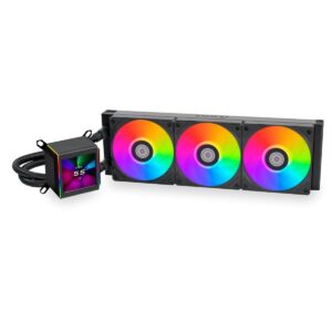 Refrigeración Líquida Lian Li Galahad II LCD – 360 mm, AIO con Pantalla LCD y Ventiladores ARGB - Negro