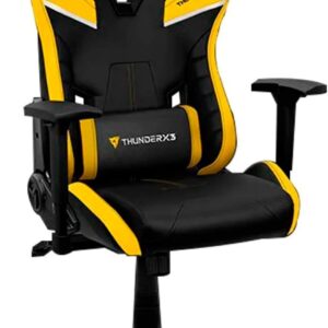 Silla Gaming ThunderX3 TC3 – XXL, AIR Tech, Soporta 150 kg, Reclinable -Amarillo y Negro