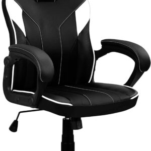 Silla Gaming ThunderX3 EC1 – Soporta hasta 150 kg, AIR Tech, Espuma Alta Densidad - Negro y Blanco