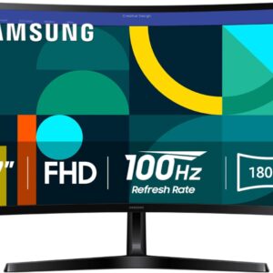 Monitor Samsung Essential S3 Curvo 27″ FHD 100 Hz (LS27D366GANXZA) – Panel VA 1800R, Game Mode, Eye Saver, HDMI y VGA