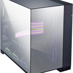 Gabinete Lian Li O11 Vision – ATX con Paneles Panorámicos de Vidrio, sin Ventiladores Incluidos - Cromado