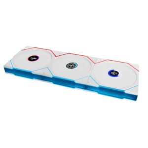 Kit de 3 Ventiladores Lian Li UNI FAN TL LCD – 120 mm con Pantalla LCD, Conexión Modular y Hub Incluido