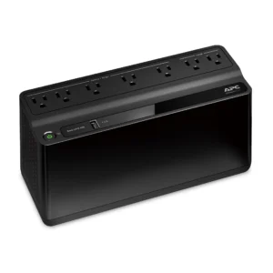 APC Back-UPS ES BE600M1-LM 600VA/360W | 6 Tomas con AVr | 1 Puerto USB 5V/1A | Protección contra Sobretensiones y Respaldo de Batería