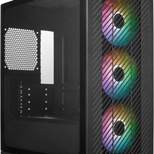 Gabinete Cooler Master Elite 301 – Micro-ATX, incluye 3 ventiladores ARGB de 120 mm