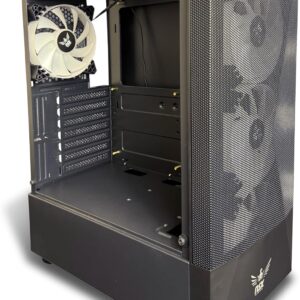 NSX Viper Gaming ATX/MicroATX con PSU 650W 80+ Bronze, ARGB 4 Ventiladores, Panel Izquierdo Vidrio Templado, Filtros Antipolvo