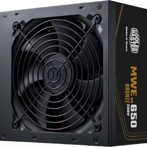 Fuente de poder Cooler Master MWE Bronze V3 – 80 PLUS Bronze, ATX 3.1 - 650w