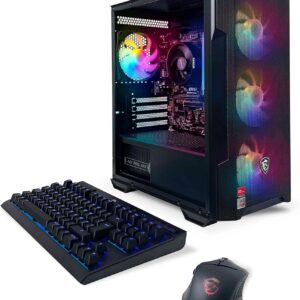 NSX PC Gaming  (AMD Ryzen 5 5600G, 16GB 2 * 8 GB DDR4 3600, 512Gb M2 NVME SSD, RGB Fans, W11 64-bi, Incluye Mouse + Teclado Gaming