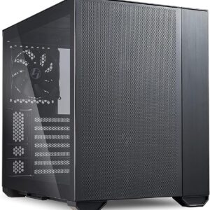 Gabinete Lian Li O11 Air Mini – ATX Compacto con Alto Flujo de Aire, Incluye 3 Ventiladores - Negro