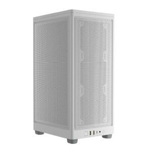 Gabinete Corsair 2000D Airflow Blanco – Mid-Tower ATX, Sin ventiladores incluidos
