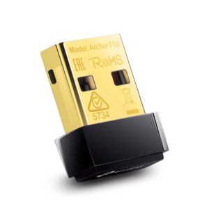 Adaptador Wi-Fi Nano USB AC450 TP-Link Archer T1U – USB 2.0, Banda 5 GHz 433 Mbps, 802.11ac, WPA2, Diseño Ultra-Compacto