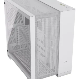 Gabinete Corsair iCUE 6500D Airflow Blanco – Mid-Tower ATX, SIN ventiladores incluidos