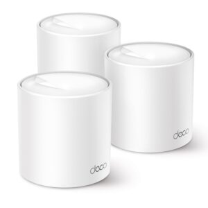 Sistema Wi-Fi Mesh Deco X50 AX3000 – 2402 Mbps @5 GHz + 574 Mbps @2.4 GHz, Cobertura hasta 250 m², Conecta 150+ Dispositivos, 3 Puertos Gigabit, AI-Driven Mesh