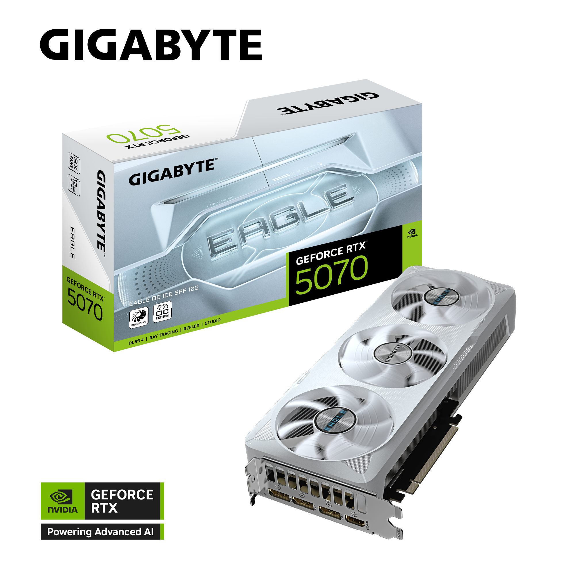 GeForce RTX™ 5070 EAGLE OC ICE SFF 12G-11