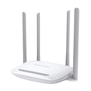 Mercusys MW325R – Router Wireless N 300 Mbps con 4 Antenas 5 dBi, 3 LAN+1 WAN, Modo Router/Extensor/AP/WISP, Seguridad WPA/WPA2