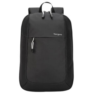 Targus Intellect Essentials 15.6″ Laptop Backpack TSB966GL – Acolchado, Resistente al Agua, 3 Compartimentos, Panel Trasero de Malla, Correa Trolley (Negro)