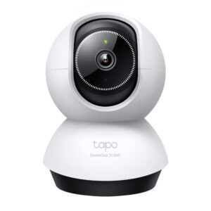 Cámara Wi-Fi Pan/Tilt Tapo C220 – 2K QHD 4 MP, Detección IA (Personas/Mascotas/Vehículos), Seguimiento Automático, Visión Nocturna 30 ft, Audio Bidireccional, microSD 512 GB, 360°×114°