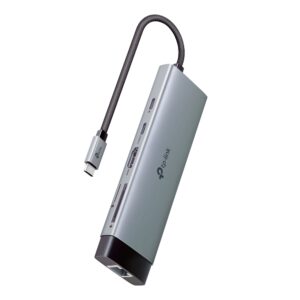 Hub USB-C 9 en 1 TP-Link UH9120C – HDMI 4K@60 Hz, Ethernet Gigabit, PD 100 W, SD/microSD UHS-I, 3× USB-A 5 Gbps, USB-C Datos