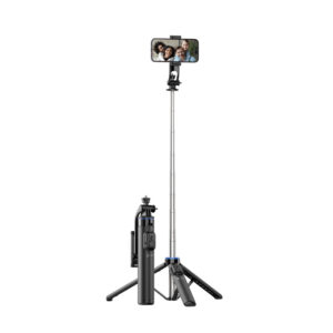 Selfie Stick con Trípode y Control Remoto XTech XSS-211 – Extensible hasta 90 cm, Rotación 360°, Bluetooth, Soporte Universal para Smartphone