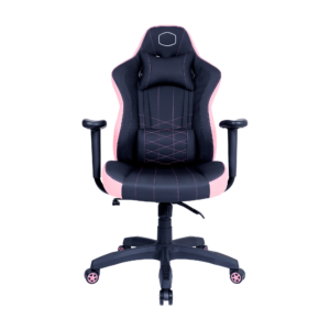 Silla Gaming Cooler Master Caliber E1 – Soporta hasta 120 kg, reclinable 90°–135°, incluye cojines ergonómicos - Rosado