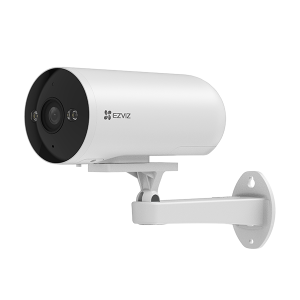 Cámara de Seguridad PoE EZVIZ H5 PoE 2K – Bullet 3 MP 2304×1296, Power over Ethernet, Visión Nocturna a Color 30 m, Detección IA Personas/Vehículos, Audio Bidireccional, Sirena y Estroboscopio, IP67, microSD 512 G