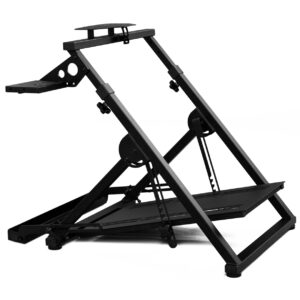 Cockpit de Simulación Nitro Concepts C-Racer, Estructura Metálica Ajustable, Compatible con Volantes y Pedales