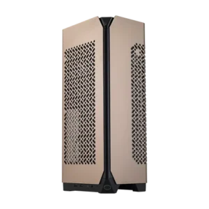 Gabinete ITX Cooler Master NCORE 100 MAX – Compacto Premium, PSU 850W, Enfriamiento Líquido 120 mm Incluido, Gris Titanio - Bronce