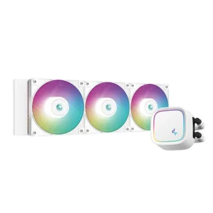 Enfriamiento Líquido RGB DeepCool LE720 – AIO 360 mm ARGB Compatible con Intel LGA1700/LGA1200 y AMD AM5/AM4 - Color BLANCO