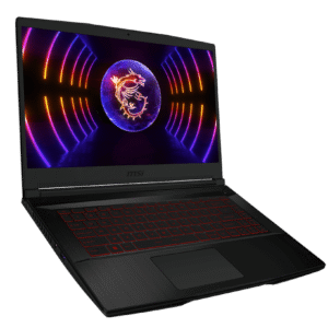 Laptop Gaming MSI Thin GF63 15.6″ Core i7-12650H – 16 GB RAM, 512 GB SSD, GeForce RTX 4060 8 GB, FHD 144 Hz, Windows 11, Teclado Inglés, Negro