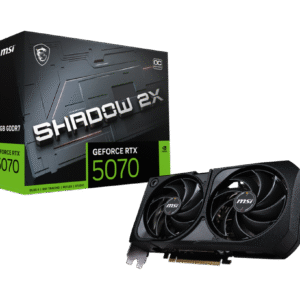 Tarjeta gráfica MSI GeForce RTX 5070 12G GDDR7 SHADOW 2X OC – PCIe 5.0, TORX Fan 5.0